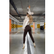 Legginsy modelujące / wysoki stan / PRĄŻKI CHOCO / XS - S - M - L - XL